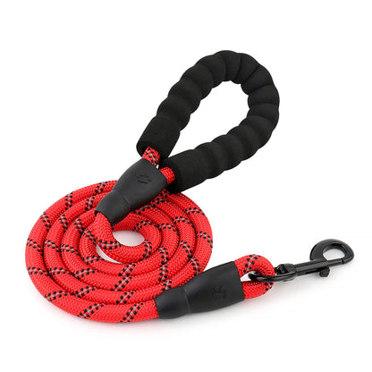 3M Reflective Leash for Dogs | Heavy Duty Dog Rope for Small to Large Dogs | Comfortable Padded Handle 5 Feet Dog Leash (Small - Suitable Upto (0-18KG), Black)