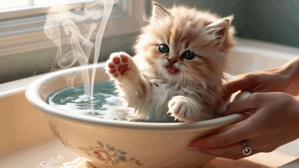 Bathing Cats